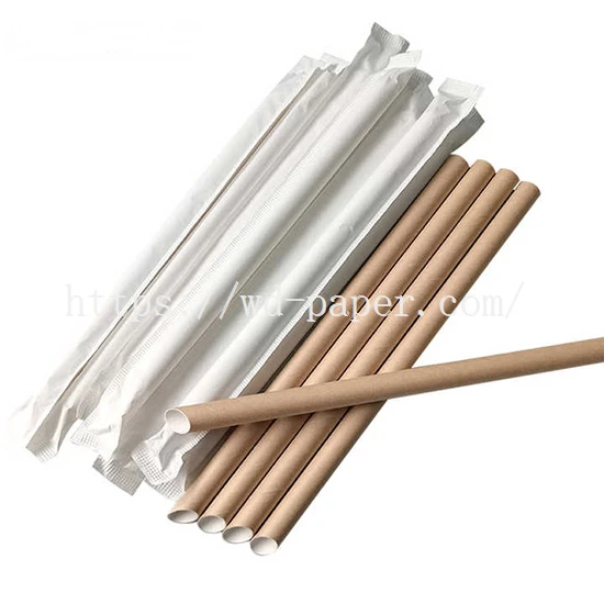 paper wrapped straws