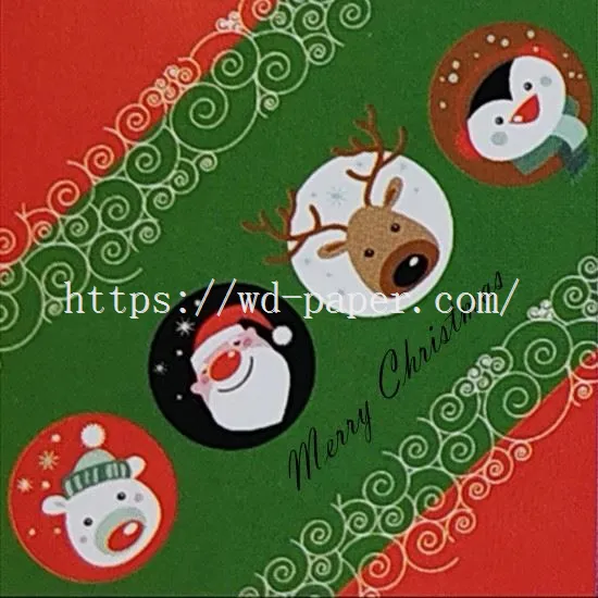 3-paper dinner napkins christmas