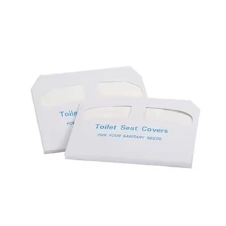 1 2 Sarung Tempat Duduk Toilet Kertas Lipat Dapat Dibilas