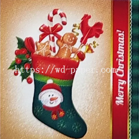 2-snowman dinner napkins